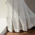 Faux Linen Checkered Curtains