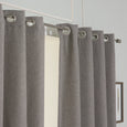 Faux Linen Blackout Grommet Curtain