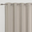 Faux Linen Blackout Grommet Curtain