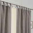 Faux Linen Blackout Tab Top Curtain