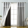 uMIXm Dimanche Tulle & Silver Grommet Blackout Curtains