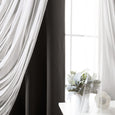 uMIXm Dimanche Tulle & Silver Grommet Blackout Curtains
