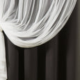 uMIXm Dimanche Tulle & Silver Grommet Blackout Curtains