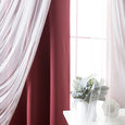 uMIXm Dimanche Tulle & Silver Grommet Blackout Curtains