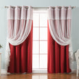 uMIXm Dimanche Tulle & Silver Grommet Blackout Curtains