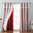 uMIXm Dimanche Tulle & Silver Grommet Blackout Curtains