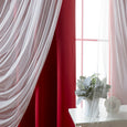 uMIXm Dimanche Tulle & Silver Grommet Blackout Curtains