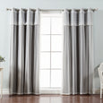 uMIXm Dimanche Tulle & Silver Grommet Blackout Curtains
