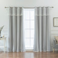 uMIXm Dimanche Tulle & Silver Grommet Blackout Curtains