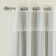 uMIXm Dimanche Tulle & Silver Grommet Blackout Curtains