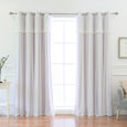 uMIXm Dimanche Tulle & Silver Grommet Blackout Curtains