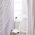 uMIXm Dimanche Tulle & Silver Grommet Blackout Curtains