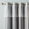 uMIXm Dimanche Tulle & Silver Grommet Blackout Curtains