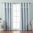 uMIXm Dimanche Tulle & Silver Grommet Blackout Curtains