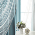 uMIXm Dimanche Tulle & Silver Grommet Blackout Curtains