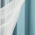 uMIXm Dimanche Tulle & Silver Grommet Blackout Curtains
