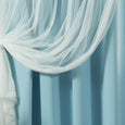 uMIXm Dimanche Tulle & Silver Grommet Blackout Curtains