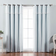 uMIXm Dimanche Tulle & Silver Grommet Blackout Curtains