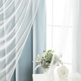uMIXm Dimanche Tulle & Silver Grommet Blackout Curtains