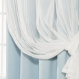 uMIXm Dimanche Tulle & Silver Grommet Blackout Curtains