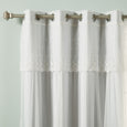 uMIXm Dimanche Tulle & Silver Grommet Blackout Curtains