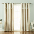 uMIXm Dimanche Tulle & Silver Grommet Blackout Curtains