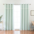uMIXm Dimanche Tulle & Silver Grommet Blackout Curtains