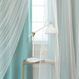 uMIXm Dimanche Tulle & Silver Grommet Blackout Curtains