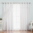 uMIXm Dimanche Tulle & Nordic White Curtains