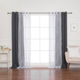 Sheer Pretty Dot & Blackout Curtains
