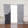 Sheer Pretty Dot & Blackout Curtains