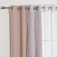 Sheer Pretty Dot & Blackout Curtains