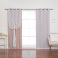 Sheer Pretty Dot & Blackout Curtains