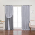 Sheer Pretty Dot & Blackout Curtains