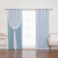 Sheer Pretty Dot & Blackout Curtains