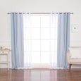 Sheer Pretty Dot & Blackout Curtains