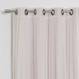uMIXm Tulle & Bronze Grommet Blackout Curtains