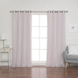 uMIXm Tulle & Bronze Grommet Blackout Curtains