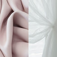 uMIXm Tulle & Bronze Grommet Blackout Curtains