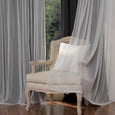 uMIXm Tulle & Bronze Grommet Blackout Curtains