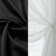 uMIXm Tulle & Bronze Grommet Blackout Curtains