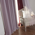 uMIXm Tulle & Bronze Grommet Blackout Curtains