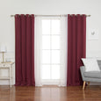 uMIXm Tulle & Bronze Grommet Blackout Curtains