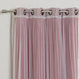 uMIXm Tulle & Bronze Grommet Blackout Curtains