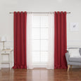 uMIXm Tulle & Bronze Grommet Blackout Curtains