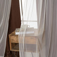 uMIXm Tulle & Bronze Grommet Blackout Curtains