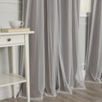 uMIXm Tulle & Bronze Grommet Blackout Curtains