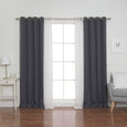 uMIXm Tulle & Bronze Grommet Blackout Curtains