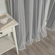 uMIXm Tulle & Bronze Grommet Blackout Curtains