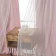 uMIXm Tulle & Bronze Grommet Blackout Curtains